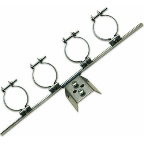 Support d'alimentation multiple 4 voie Universel pour 4 LNB Antenne Satellite 3° Megasat en Acier (1/2)