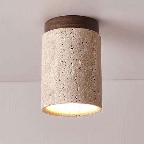 Plafonnier encastré pour petit couloir, cylindre en marbre bronze antique, éclairage de ferme, plafonnier moderne pour entrée, porche, couloir, balcon, cuisine, hot (1/5)