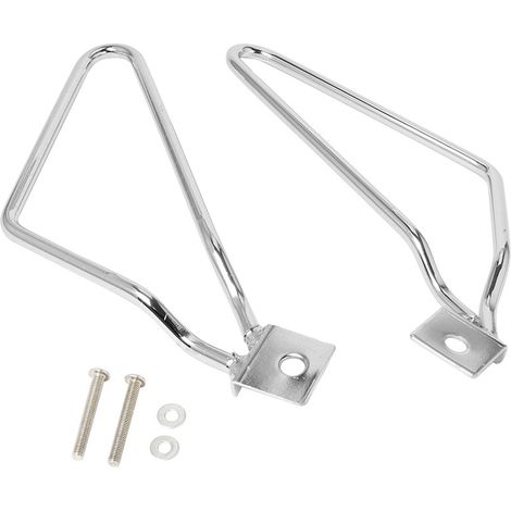 Support métallique traité électrolytiquement pour sacoches – Fabriqué sur mesure Convient aux Harley-Davidson Dyna et Sportster (ex. 883) – Support de fixation pour sacoches de moto (vendu par paire) (1/4)
