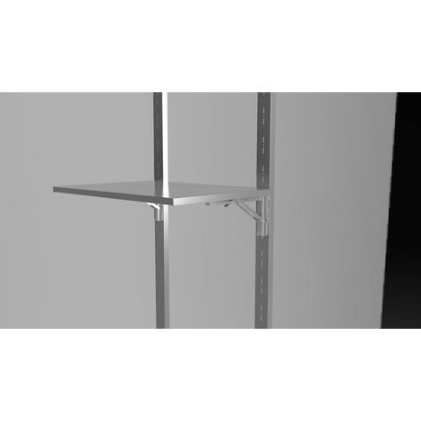Premium Klapp-Tisch Stahl für Regalträger 70x50x18cm