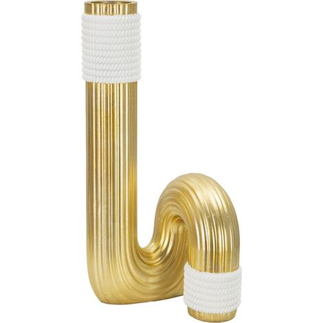 Vase Design en Résine "Bann" 30cm Or