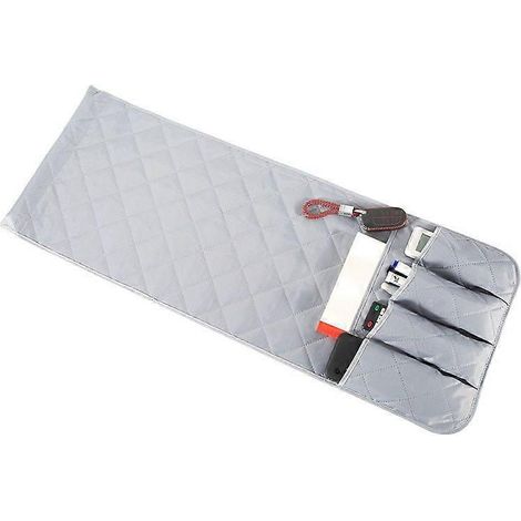 Sac de rangement pour accoudoir de canapé, avec sac de rangement, en tissu Oxford gris. (1/5)