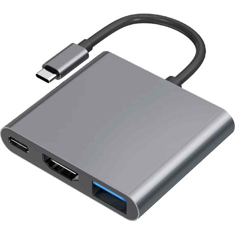 1 Hub Type C, Sortie HDMI 4K, Charge PD, Compatible PC et Smartphone (1/5)
