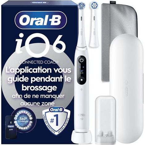 Brosse à dents électrique Oral B iO6 Séries White Luxe Edition
