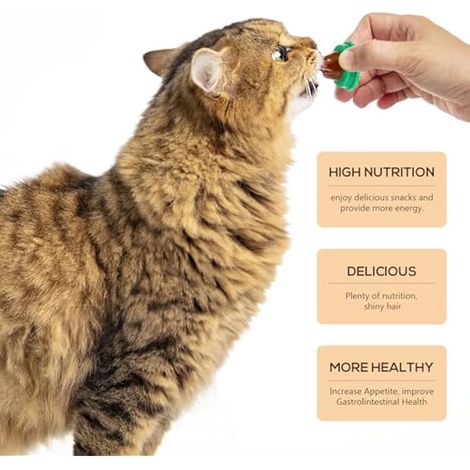 Lot de 5 boules énergétiques en gel nutritif pour chat - Saveur aléatoire (1/5)