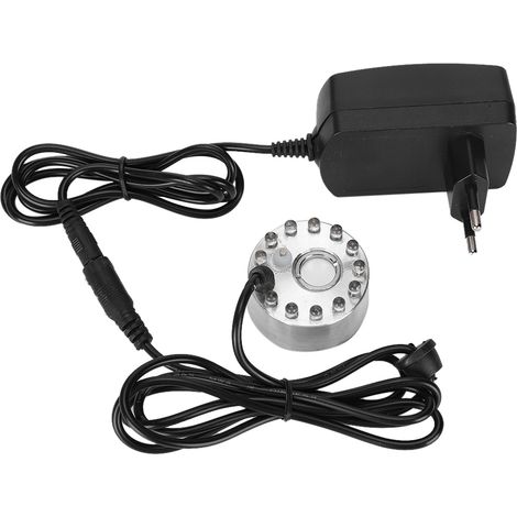 Mini-Zierbrunnen mit Sprühnebel und 12 Leuchten zur Gartengestaltung – EU-Stecker 100–240 V