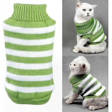 Kleiner, weicher Strickpullover für Hunde und Katzen – Bequemes und warmes Kleidungsstück in Minigröße, flauschig gestrickt (1/5)