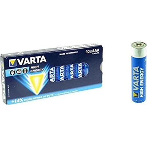 VARTA 10x batterie \High Energy\/AAA