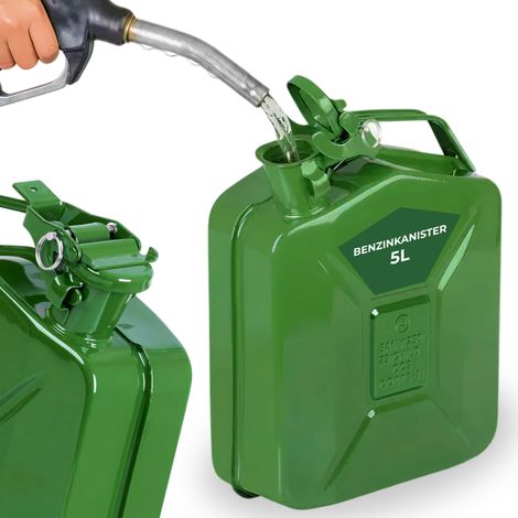 Kraftstoffkanister JerryCan LD5, 5 Liter, Metall, für Kraftstoffe, grün (1/5)