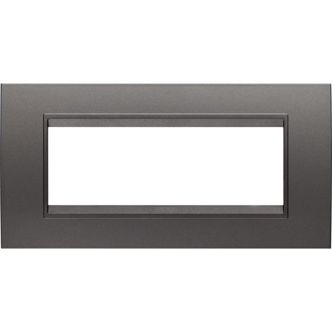 PLAQUE LUX RECTANGULAIRE 6P MÉTAL CANON GEWISS GW16206XF