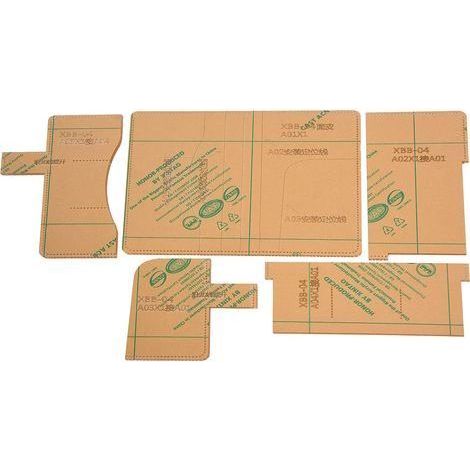 Transparente Acryl-Schablone für Notizbuchumschläge, Schnittmuster, Werkzeug für die Lederbearbeitung (1/5)