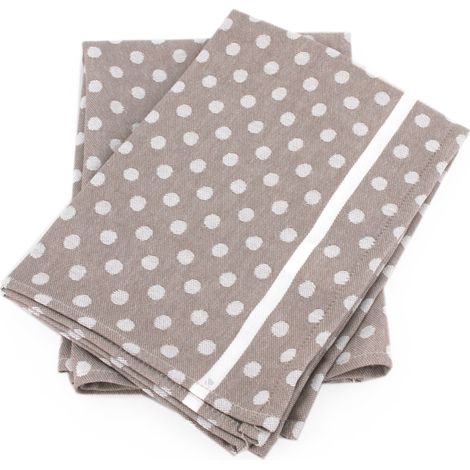 Lot de 2 torchons cuisine toile DOTS (1/5)