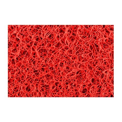 Felpudo Rizo Color Rojo Con Base (1/2)