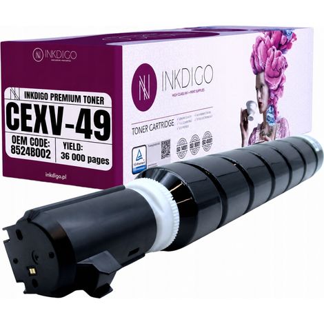 Inkdigo CEXV49B Toner kompatibel mit Canon ImagerunnerAdvanceC3320 TÜV-zertifiziert (1/5)