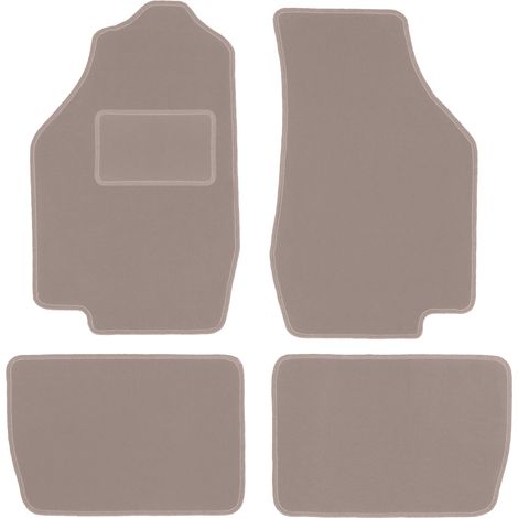Alfombrillas de terciopelo beige para Honda Civic III hatchback (1983-1987)