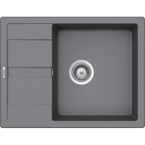 Schock Einbauspüle Cristalite Manhattan D-100 A Croma GCR Exzenterbedienung (1/2)