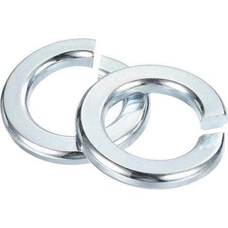 Rondelle Grower 3/4", 20Pcs Rondelles Grower En Acier Au Carbone Rondelles À Ressort Métalliques À Fente Pour Boulons Machines Revêtement Zinc (1/5)