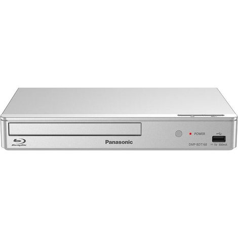 Panasonic DMP-BDT168EG Reproductor de BLU-Ray 3D Plata DVD/BLU-Ray Player (NTSC,PAL, DTS-HD Master Audio,Dolby Digital,Dolby Digital Plus,Dolby TrueHD)