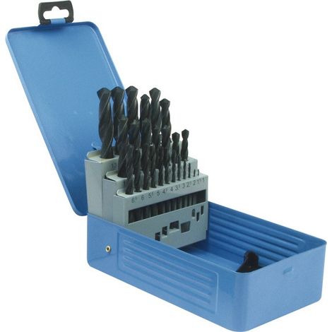Set Foret hélicoïdal DIN338 Typ N D.1-13x0.5mm HSS-R 25 unités coffret métalette