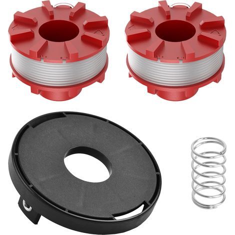 Lot de 2 bobines de Rechange pour débroussailleuse Einhell GE-CT 36/30 LI E Solo, AGILLO 36/255 BL, AGILLO 18/200, 2 mm, 8,1 m 3405096 (1/5)