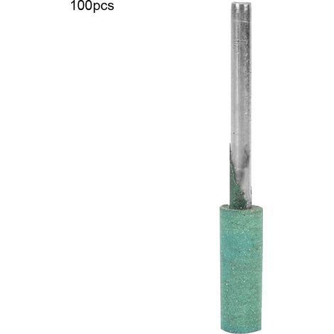 Ortviai Embouts de polissage en caoutchouc vert pour meuleuse – 100 pièces, tige 3 mm, diamètre 6 mm (1/5)