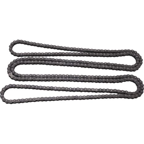 Chaîne à rouleaux de 1,5 m, 140 maillons, en acier au carbone haute résistance, pour karts, vélos, scooters, quads, motos tout-terrain et motos. (1/5)