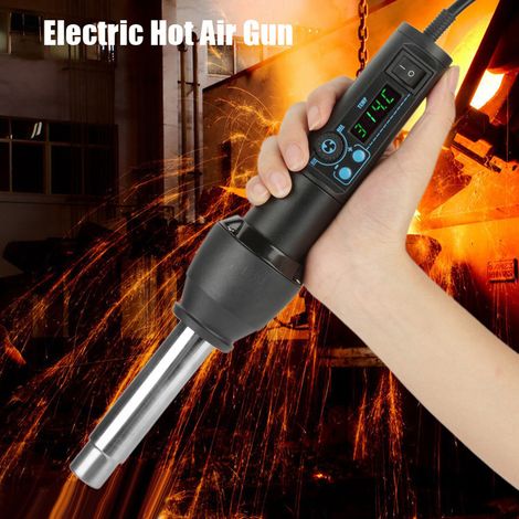 Pistolet à air chaud réglable avec affichage numérique LED 8858-I 650 W (prise standard américaine) (1/5)