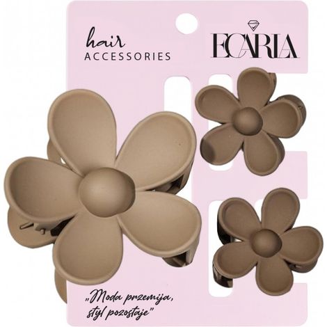 Set mit Haarspangen und Blumen, XL 3-in-1, Haarschmuck für Damen