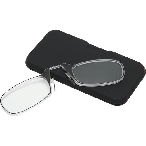 Lunettes de lecture anti-lumière bleue, pince-nez sans branches, pour seniors unisexes, +150, noir (1/5)