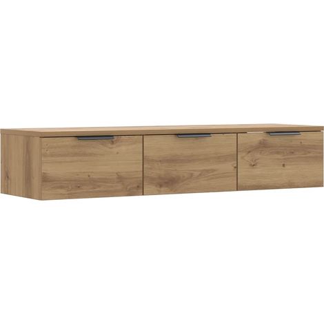 Meubles de Rangement,Armoire murale chêne artisanal 102x30x20 cm bois d'ingénierie CFW188808 (1/5)