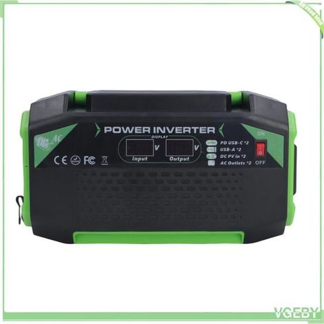 Onduleur à onde sinusoïdale modifiée - FAFEICY - 300W - 12V→220V - 300W continu - 2 prises + 2 USB (1/5)