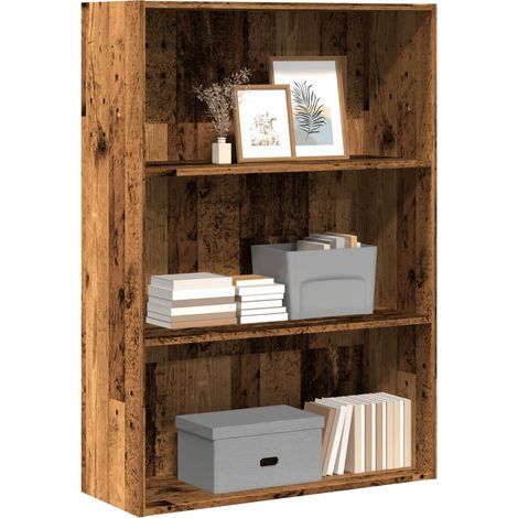 Bücherregal Altholz-Optik 80x30x114 cm Holzwerkstoff (1/5)
