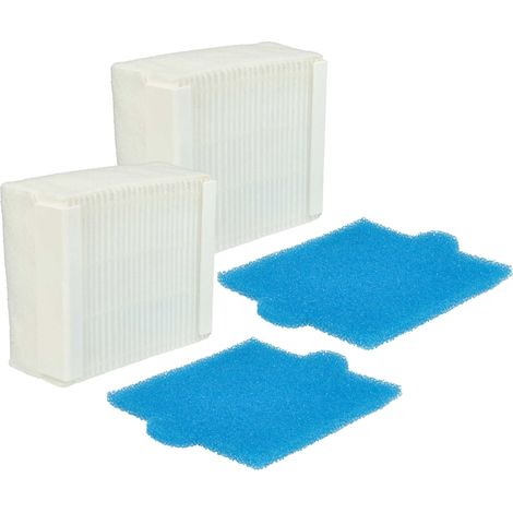 vhbw Filter-Set kompatibel mit Thomas Aqua+ Pet & Family Staubsauger - 4x Filter (Spezial-Hygiene-Filter, Spezial-Hygiene-Vorfilter)