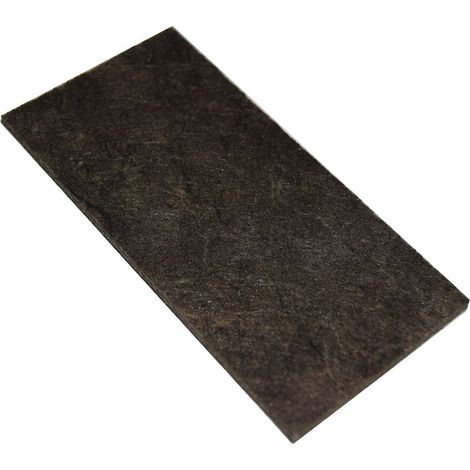 Feltrino adesivo rettangolare 50 x 100 mm. - marrone - 1 pz.
