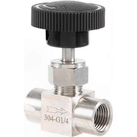 1/4"-BSP-Innengewinde-Nadelventil, Edelstahl 304, präzise Durchflussregelung (1/5)