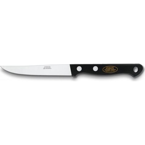 Couteau de table Mam avec mango Magnum, lame en acier inoxydable noir de 10 cm, présenté dans une boîte de couleur 17048.