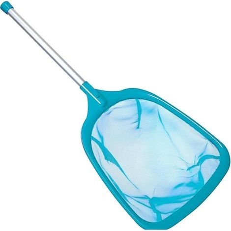 Rete da skimmer per piscina da 60 cm con asta, rete a maglia fine per la pulizia di foglie, laghetti, fontane, vasche da bagno, spa e acquari. (1/5)