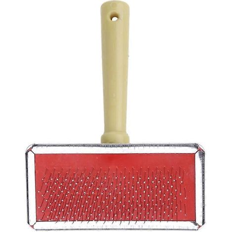 Brosse de toilettage pour animaux de compagnie : élimine le sous-poil, les nœuds et les poils emmêlés, les pellicules et la saleté.