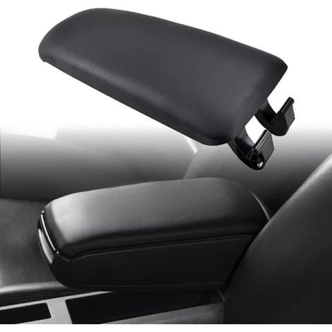 SABIR-Housse d'accoudoir en similicuir noir pour Audi A4 (B7) 2006-2008 Quattro Cabriolet Break (1/4)