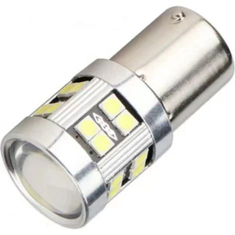 Ampoule LED 1157 P21/5W Bay15d Blanc 6000K 12V/24V, Feu Stop Économique, Pack de 2, Éclairage Auto Haute Performance (1/5)