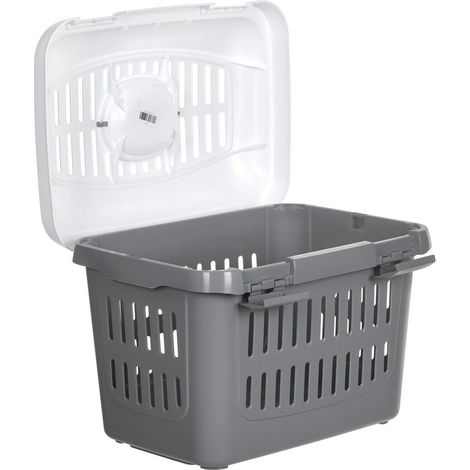 Stefanplast L.Pet Transportín 45 x 33 x 33 cm, Color Gris, como se Muestra en la Imagen, Come da Foto (1/5)