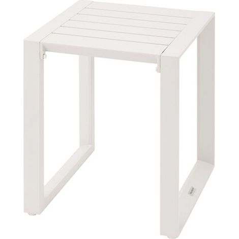 Table de jardin d'appoint carrée en aluminium EVASION (1/3)
