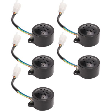 Lot de 5 avertisseurs sonores universels de recul 110-120 dB, alarme de marche arrière 12-60 V pour tricycles et scooters électriques (1/5)