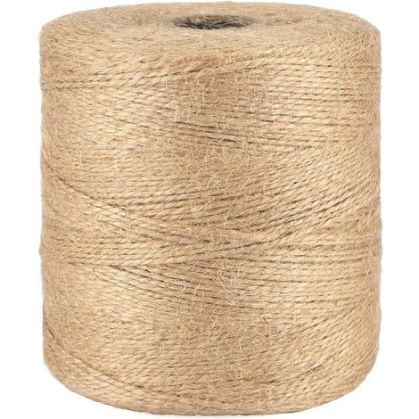 – Ficelle en jute naturel 500m – Corde fine pour jardinage et décoration – Écologique et sans odeur – Pour emballage et arts créatifs (1/5)