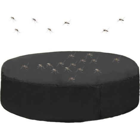 Housse de Piscine Ronde - Bâche Ronde pour Piscine - Bordure Ajustable Anti (1/5)