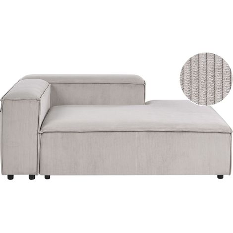 Linksseitige Chaiselounge ARDAL Cord Taupe (1/5)