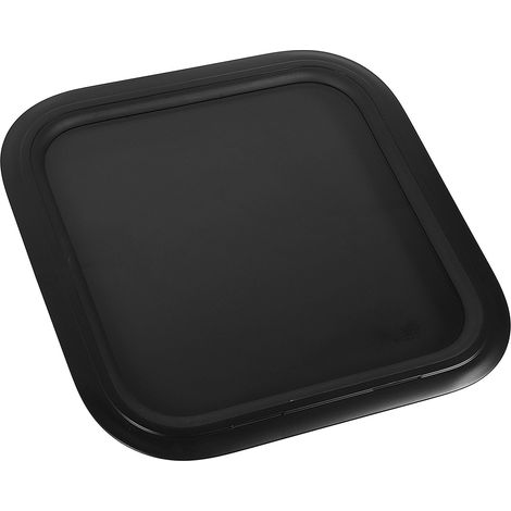 (T01) Fenêtre fixe en alliage d'aluminium à coins arrondis (500 x 500 mm) avec vitrage noir transparent et anneau de fixation. Convient aux camping-cars, fourgons aménagés et caravanes. Épaisseur de p (1/5)