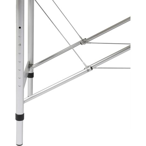 Table de massage pliable Noir 2 zones avec cadre en aluminium (1/5)