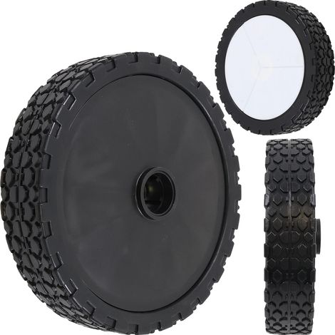 Roues en caoutchouc pleines 20cm 8" pour MTD WOLF GARTEN BRILL SOLO Tondeuses à rayures 12mm (1/5)