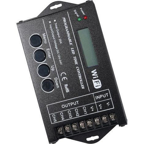 Contrôleur horaire intelligent LED TC421 avec application mobile WiFi et variateur de lumière